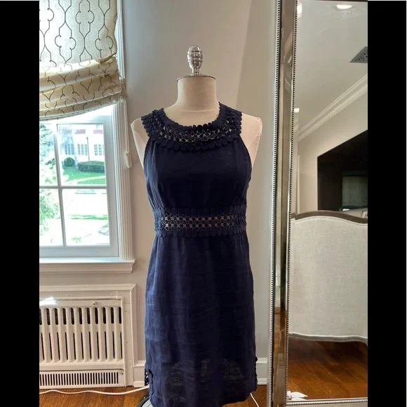 Calypso St. Barth Dresses | Calypso St Barth Navy Blue Linen Dress | Color: Blue | Size: Xs | Kimporcelain's Closet Calypso St. Barth Dresses | Calypso St Barth Navy Blue Linen Dress | Color: Blue | Size: Xs | Kimporcelain's Closet